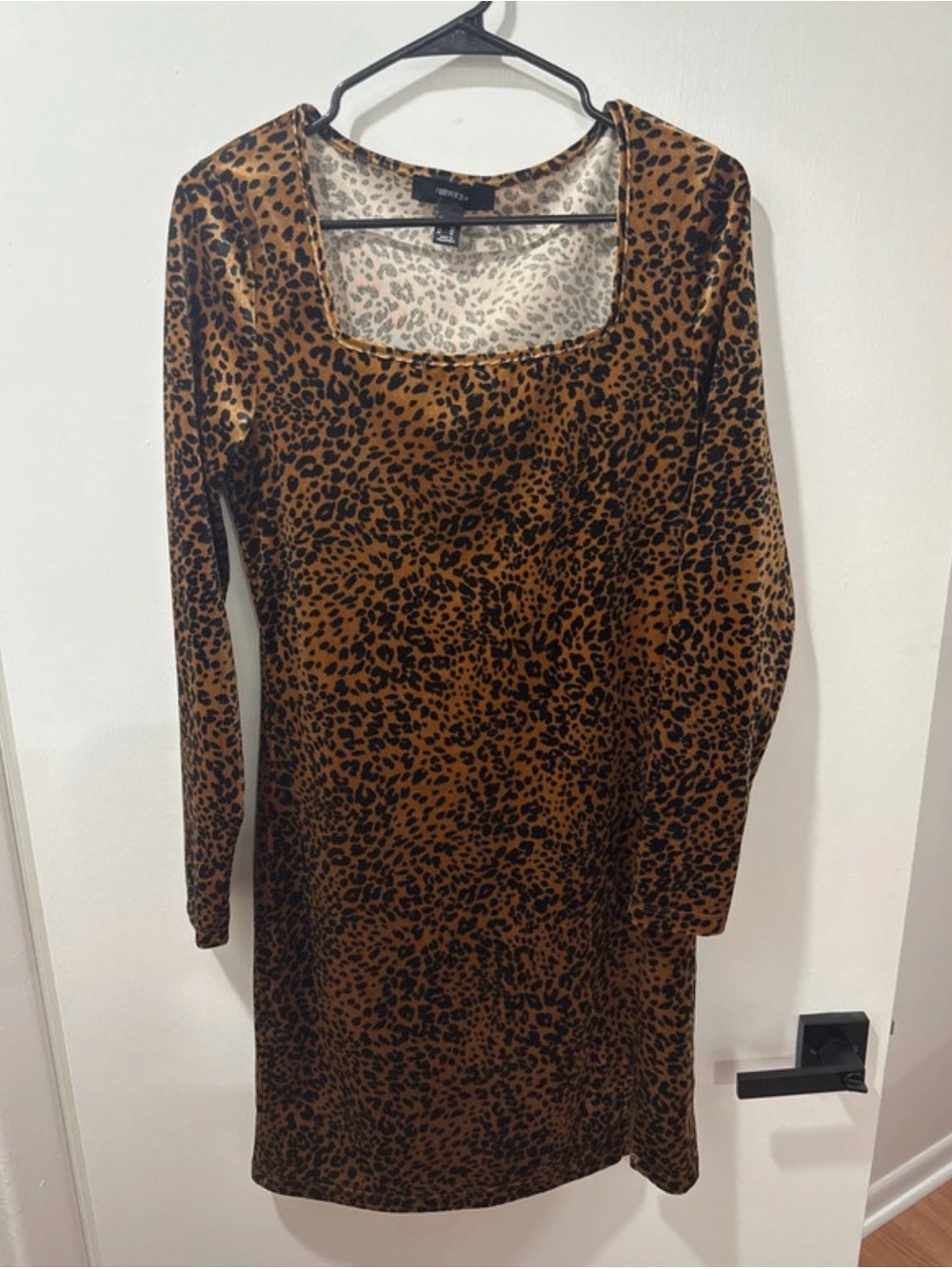Forever 21 Leopard Velvet Mini Dress